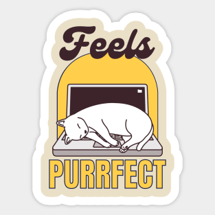 Feels Purrfect Sticker